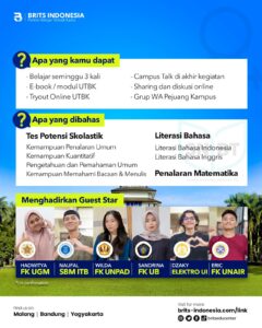 Bimbel Kedokteran Terbesar Supercamp, Bimbel UTBK SNBT Terbaik BRITS Indonesia Yogyakarta Malang Bandung - 082264224264