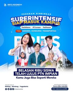 Bimbel Kedokteran Terbesar Supercamp, Bimbel UTBK SNBT Terbaik BRITS Indonesia Yogyakarta Malang Bandung - 082264224264