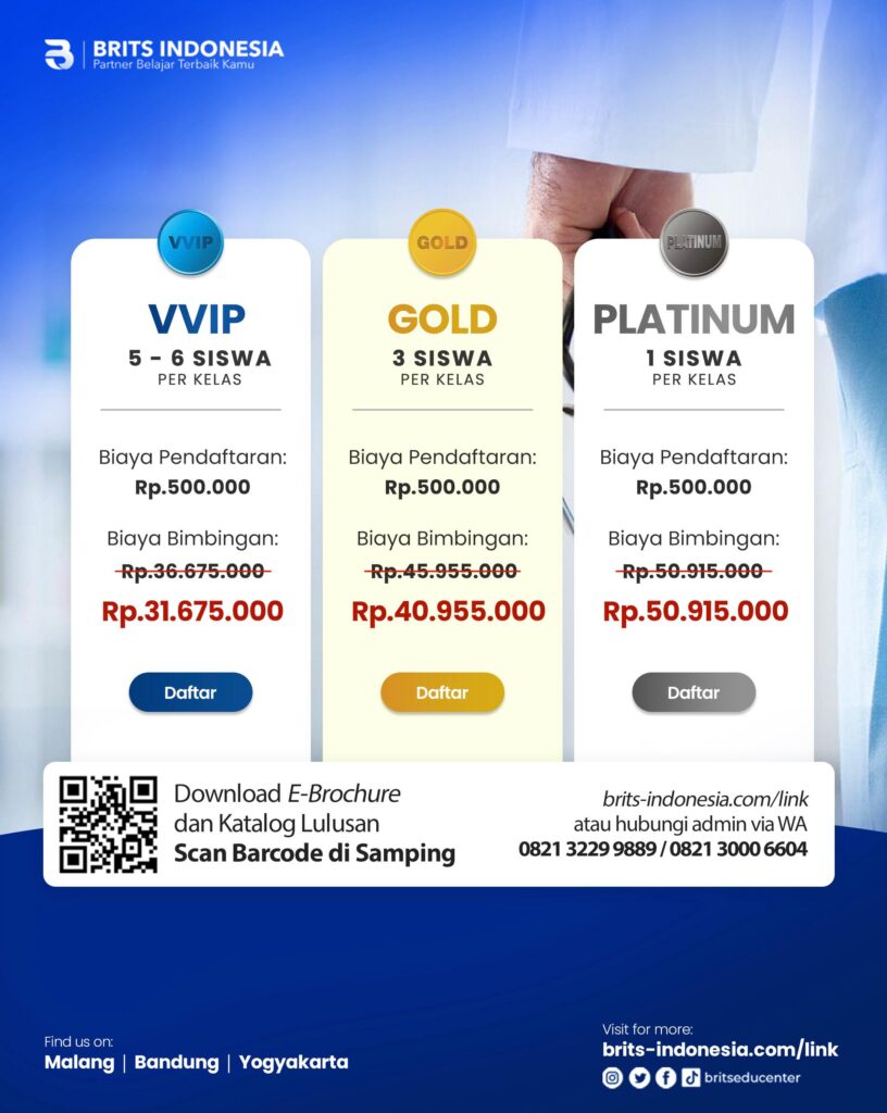 Bimbel Kedokteran Terbesar Supercamp, Bimbel UTBK SNBT Terbaik BRITS Indonesia Yogyakarta Malang Bandung - 082264224264