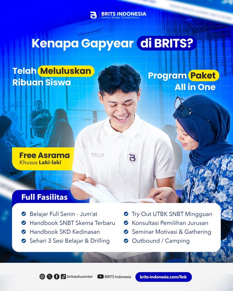 Bimbel Kedokteran Terbesar Supercamp, Bimbel UTBK SNBT Terbaik Termurah BRITS Indonesia Yogyakarta Malang Bandung - 082264224264