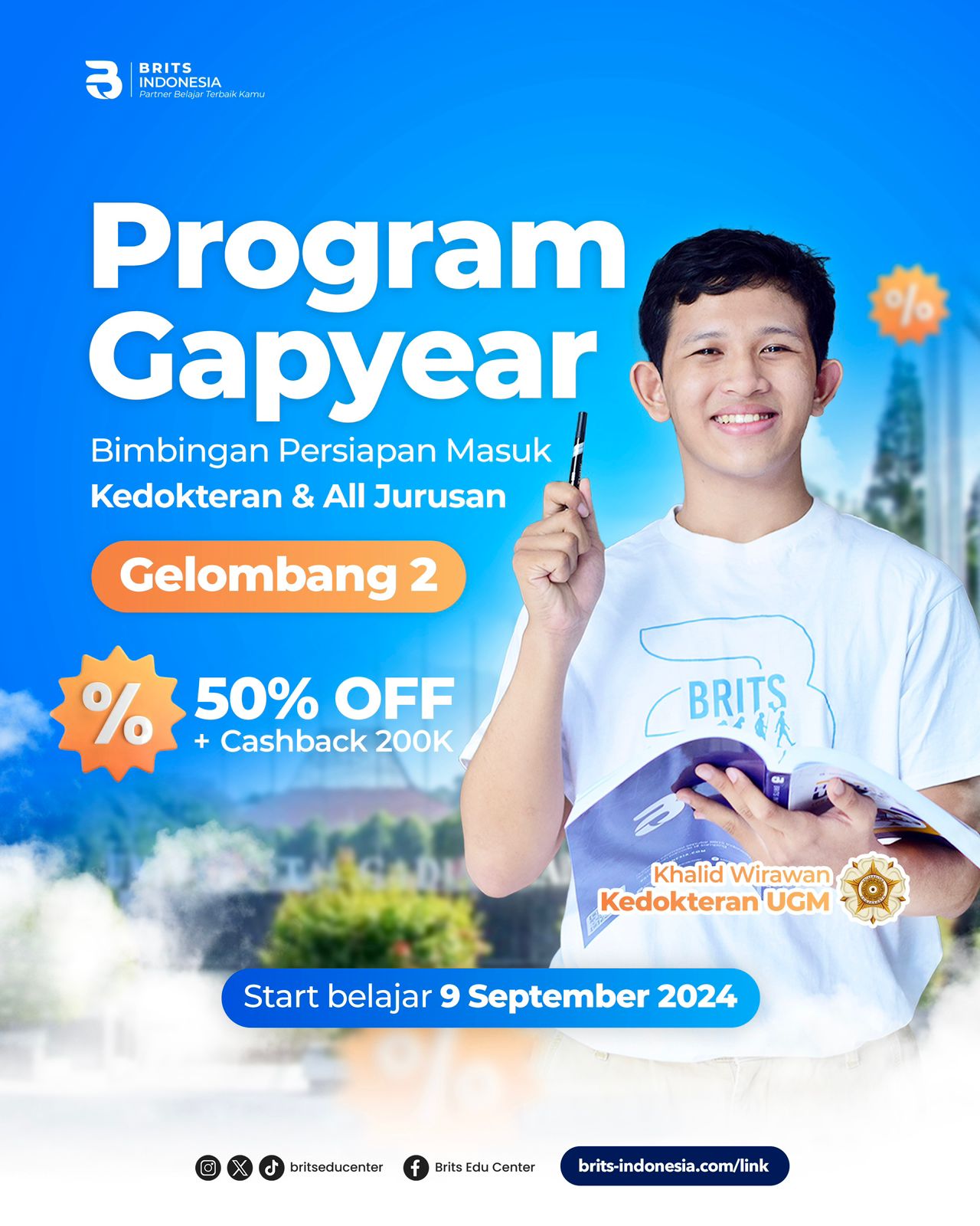 Bimbel Kedokteran Terbesar Supercamp, Bimbel MANDIRI Masuk PTN PTS Terbaik BRITS Indonesia Yogyakarta Malang Bandung - 082264224264