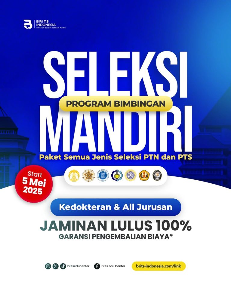 Bimbel Supercamp Kedokteran Terbesar, Bimbel UTBK SNBT Masuk PTN PTS Terbaik BRITS Indonesia Yogyakarta Malang Bandung Samarinda - 082264224264