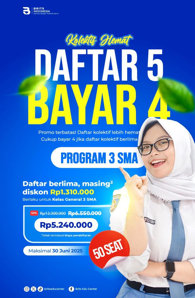 Bimbel Supercamp Kedokteran Terbesar, Bimbel UTBK SNBT Masuk PTN PTS Terbaik BRITS Indonesia Yogyakarta Malang Bandung Samarinda - 082264224264