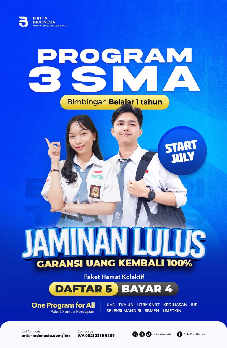Bimbel Supercamp Kedokteran Terbesar, Bimbel UTBK SNBT Masuk PTN PTS Terbaik BRITS Indonesia Yogyakarta Malang Bandung Samarinda - 082264224264