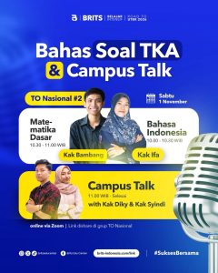 Program Superintensif UTBK Mandiri Kedokteran BRITS Indonesia Malang Bandung Yogyakarta Semarang Samarinda - Bimbel Sukses UTBK Masuk PTN 082132299889