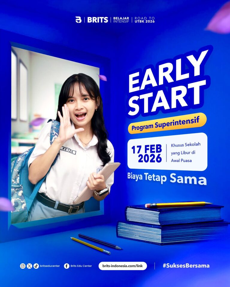 Program Superintensif UTBK Mandiri Kedokteran BRITS Indonesia Malang Bandung Yogyakarta Semarang Samarinda - Bimbel Sukses UTBK Masuk PTN 082132299889