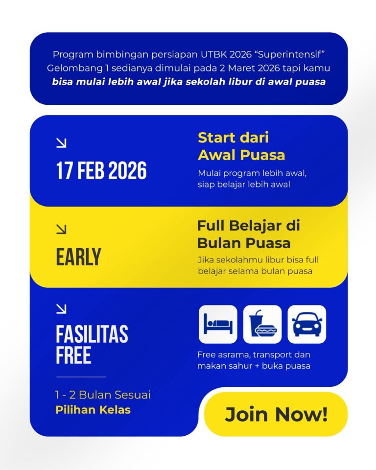 Program Superintensif UTBK Mandiri Kedokteran BRITS Indonesia Malang Bandung Yogyakarta Semarang Samarinda - Bimbel Sukses UTBK Masuk PTN 082132299889