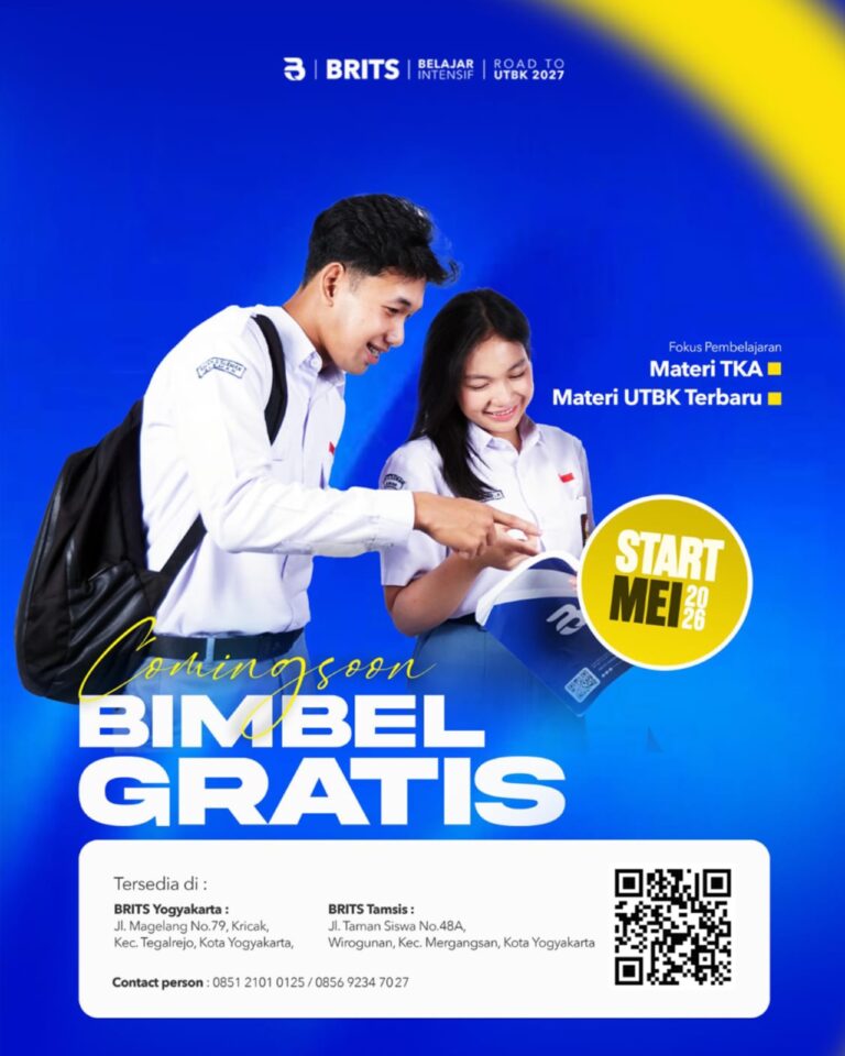Bimbel GRATIS kelas 10 11 SMA BRITS Indonesia