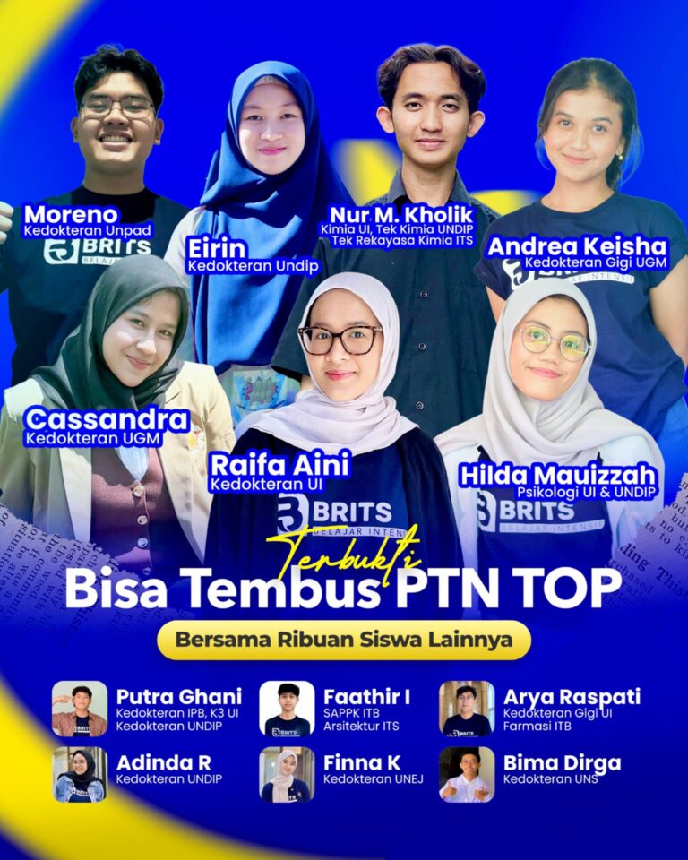 Brosur Program Seleksi Mandiri PTN IUP PTS 2026 bimbel BRITS Indonesia JAMINAN LULUS