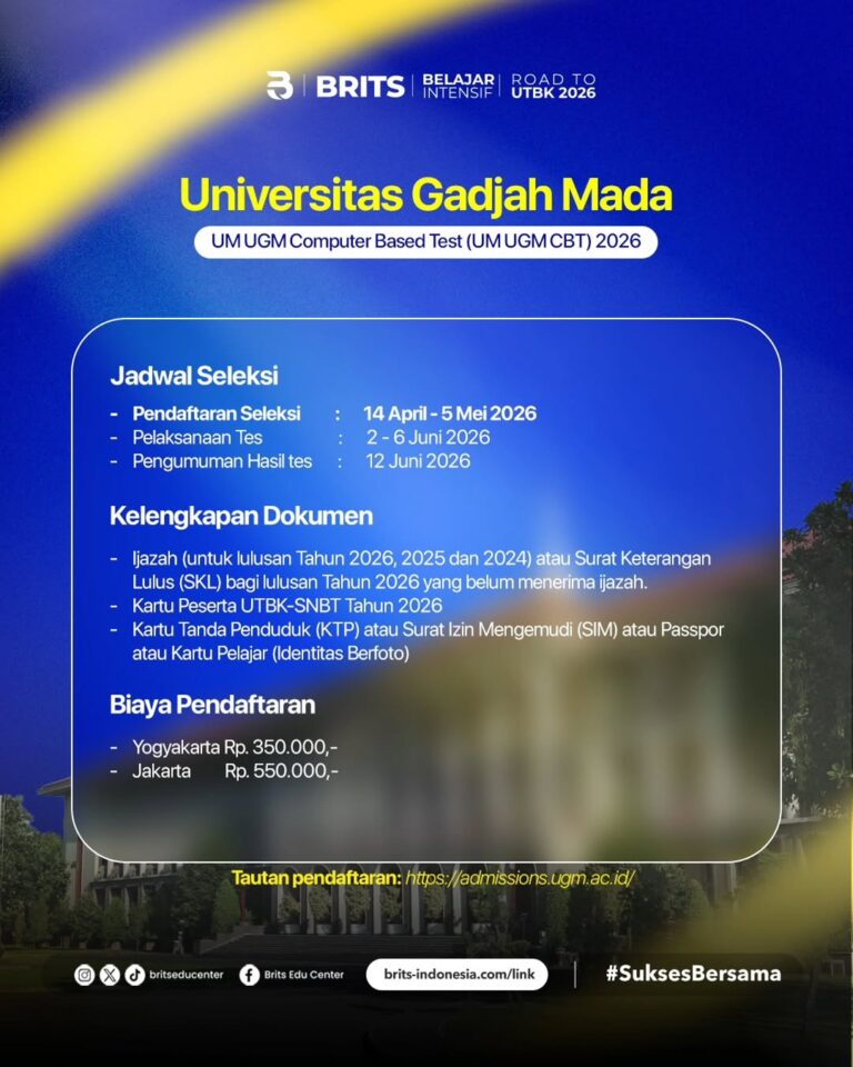 Pendaftaran UM UGM 2026