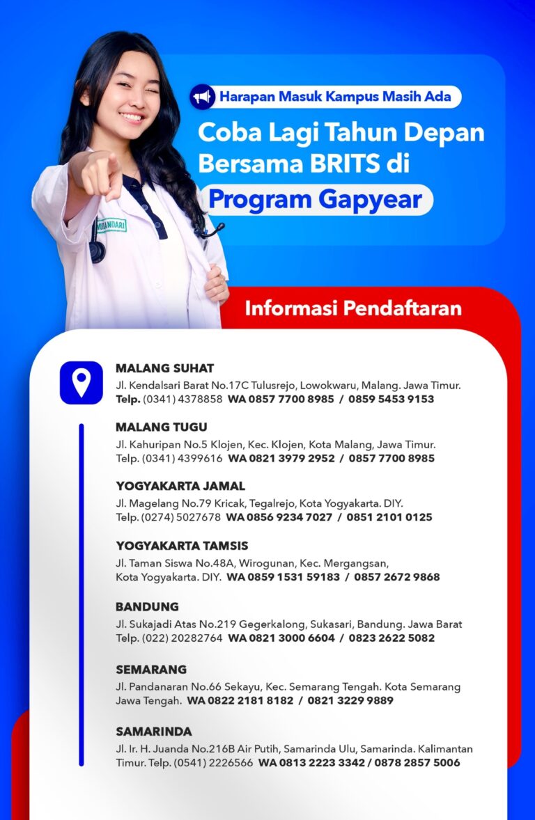 Bimbel PROGRAM GAPYEAR BRITS Indonesia - Belajar Intensif UTBK SNBT - Bimbel Sukses Masuk PTN 2027