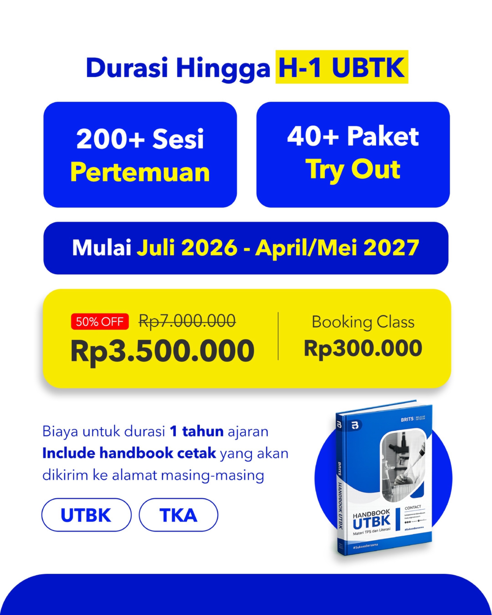 Bimbel Online UTBK SNBT Terbaik, Bimbel Online Masuk Kampus - BRITS Indonesia Yogyakarta Malang Bandung Semarang Surabaya Samarinda