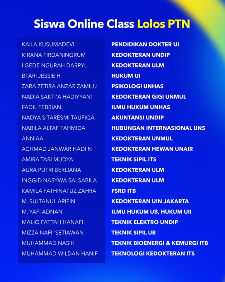 Bimbel Online UTBK SNBT Terbaik, Bimbel Online Masuk Kampus - BRITS Indonesia Yogyakarta Malang Bandung Semarang Surabaya Samarinda