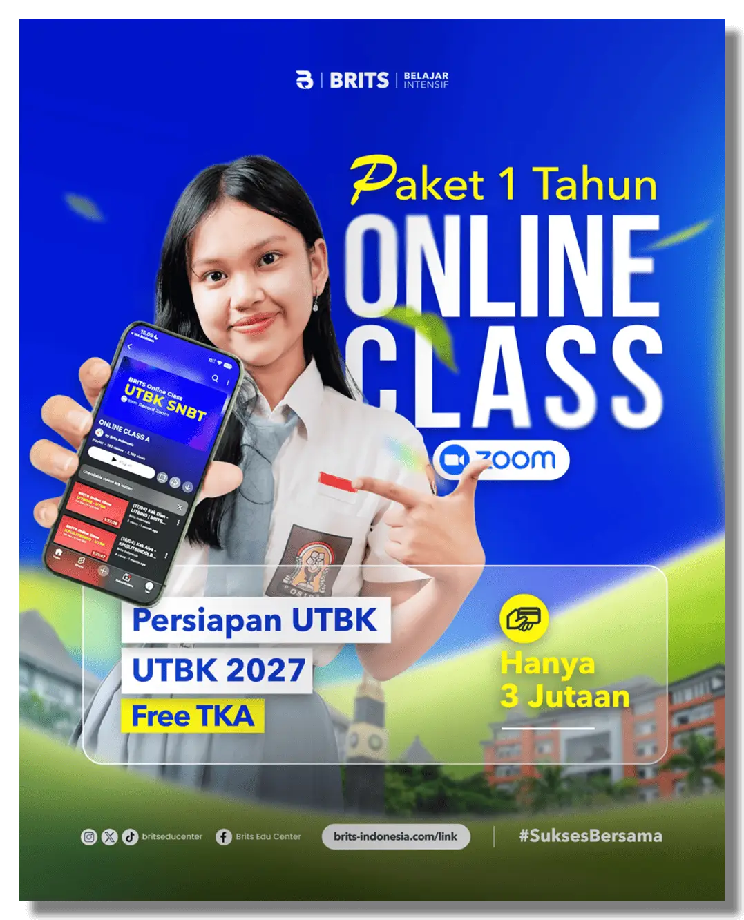 Bimbel Online UTBK SNBT Terbaik, Bimbel Online Masuk Kampus - BRITS Indonesia Yogyakarta Malang Bandung Semarang Surabaya Samarinda