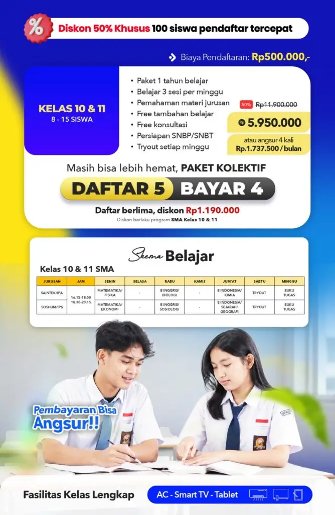 Brosur Program kelas 10 11 SMA BRITS Indonesia