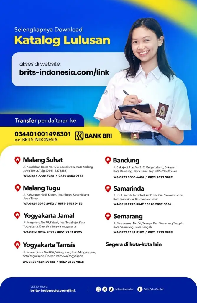 Brosur Program kelas 10 11 SMA BRITS Indonesia