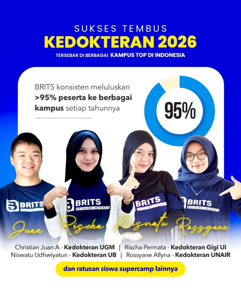 Brosur Supercamp Max Bimbel Jaminan Kedokteran (Online + Offline Karantina) BRITS Indonesia