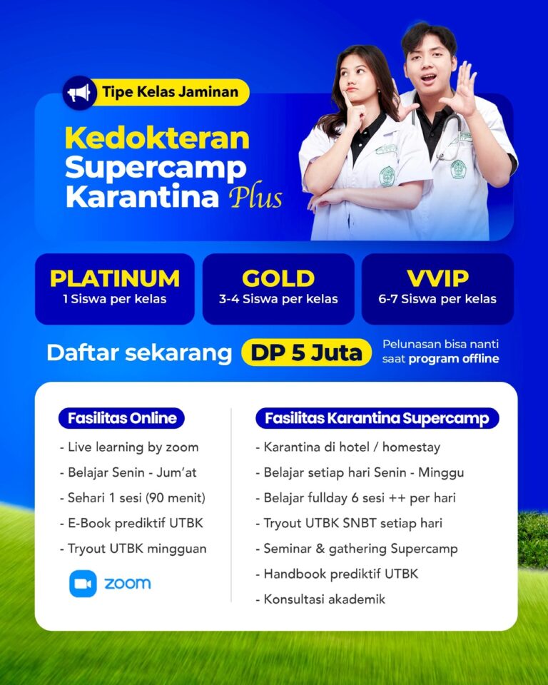 Brosur Supercamp Max Bimbel Jaminan Kedokteran (Online + Offline Karantina) BRITS Indonesia