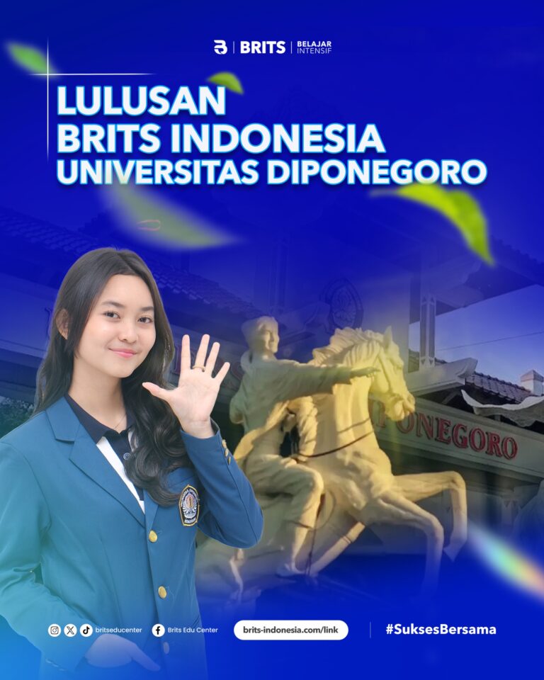 Lulusan UNDIP 2026 siswa BRITS Indonesia Bimbel Sukses UTBK SNBT, IUP, dan Ujian Mandiri UNDIP